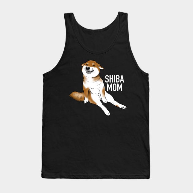 Shiba Inu Mom, Cute Shiba Inu, Shiba Inu Sitting Tank Top by sockdogs